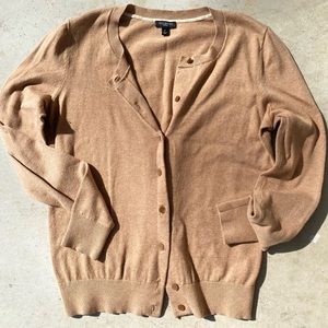 Talbots Tan Cardigan, PS